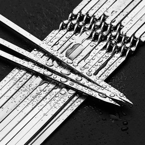 Stainless Steel BBQ Skewers Set - Image 8