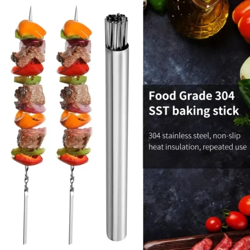 Stainless Steel BBQ Skewers Set - Image 3