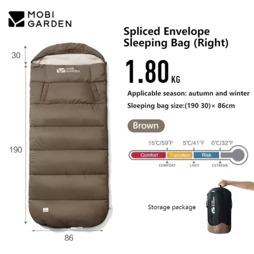 Ultralight Warm Wearable Sleeping Bag for Outdoor Camping - Image 6