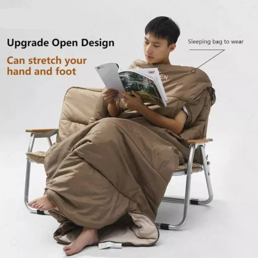 Ultralight Warm Wearable Sleeping Bag for Outdoor Camping - Image 4