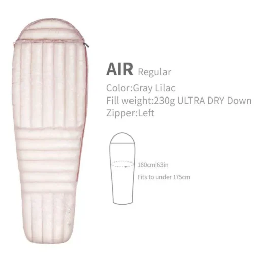 Ultra-Light 800FP Down Sleeping Bag for Camping and Hiking - Image 6
