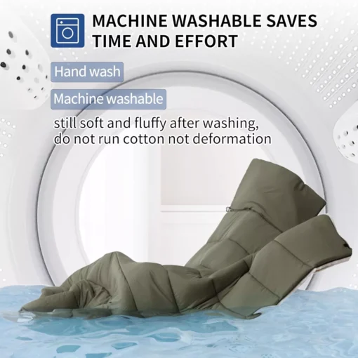 Envelope Hooded Waterproof Sleeping Bag with Detachable Cap - Image 6