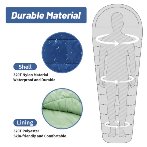 Ultralight Waterproof 4 Season Camping Sleeping Bag - Image 5