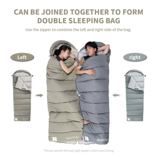 Lightweight Double Camping Sleeping Bag - Image 4