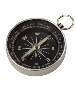 Lightweight Mini Aluminum Compass Keychain for Outdoor Survival