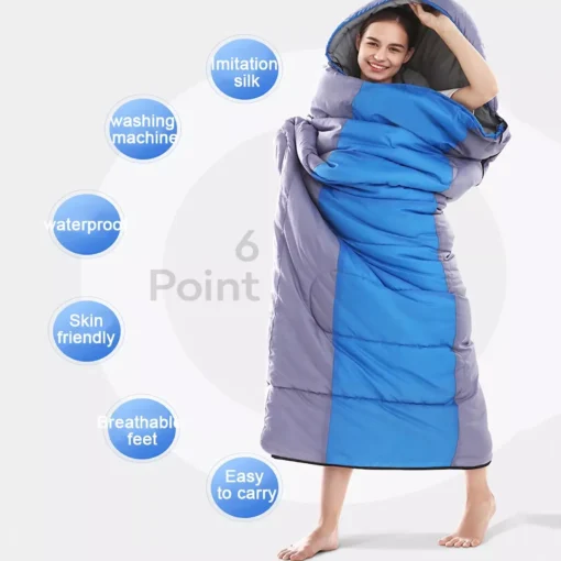 Lightweight Waterproof Envelope Sleeping Bag - Image 4