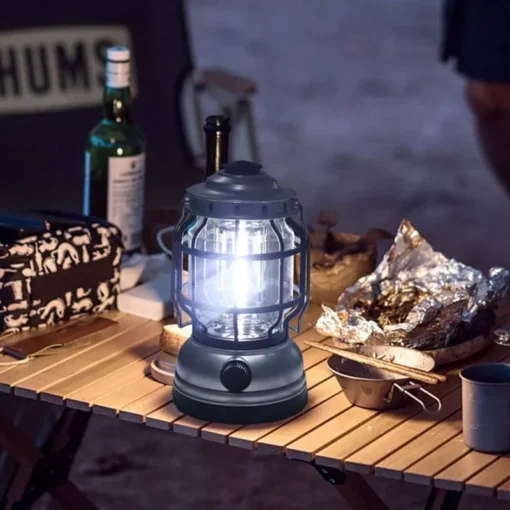 Portable LED Camping Lantern – Waterproof & USB Rechargeable