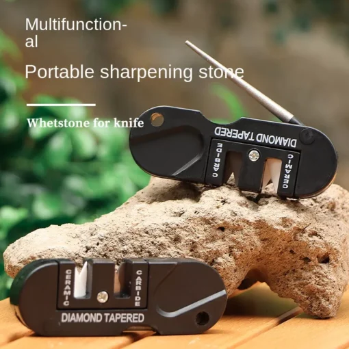 Portable Multipurpose Pocket Whetstone Sharpener – 3 in 1 - Image 2