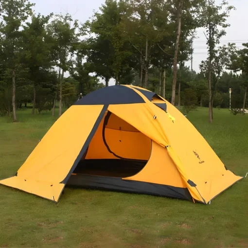 Ultralight Waterproof Double Layer Camping Tent with Snow Skirt - Image 2