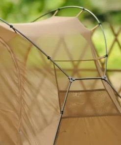 Lightweight Outdoor Camping Tent with Mosquito Net and Aluminum Poles