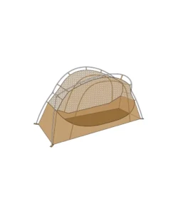 Lightweight Outdoor Camping Tent with Mosquito Net and Aluminum Poles