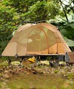 Lightweight Outdoor Camping Tent with Mosquito Net and Aluminum Poles