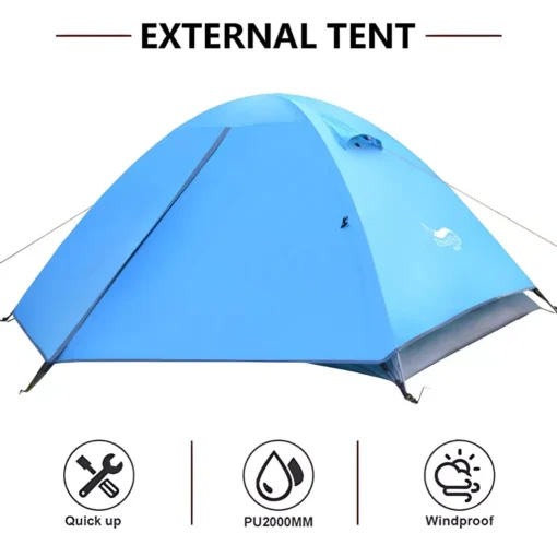 Lightweight 3-Season Dome Tent for Two - Image 4