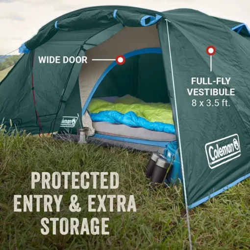 Skydome Camping Tent with Full-Fly Weather Vestibule - Image 4
