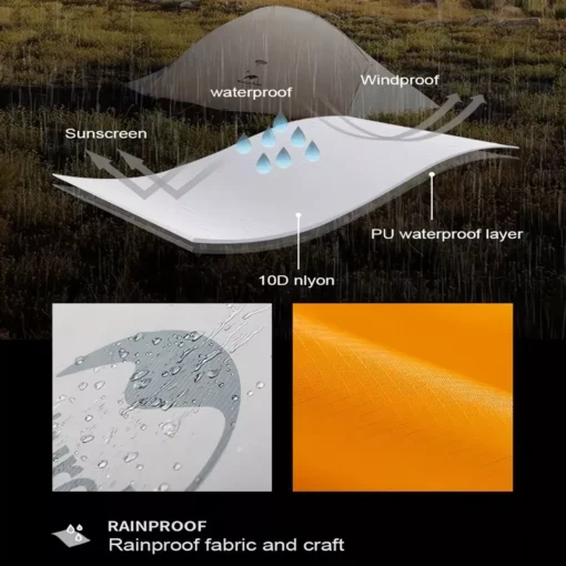 Ultralight Waterproof Solo Camping Tent - Image 4