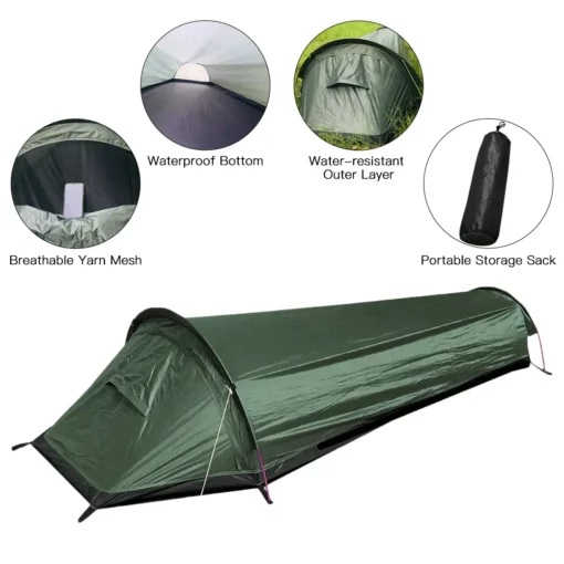 Ultralight Compact Solo Camping Tent - Image 5