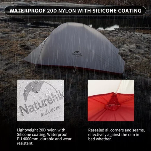 Ultralight Portable 1-Person Camping Tent - Image 4