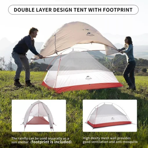 Ultralight Portable 1-Person Camping Tent - Image 3
