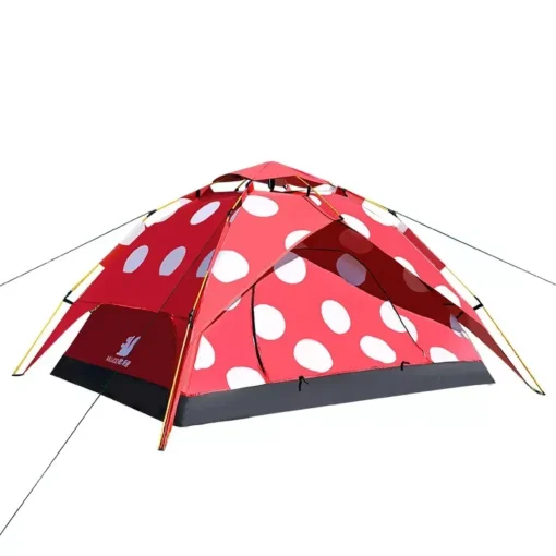 Polka Dot Mushroom Camping Tent - Image 6