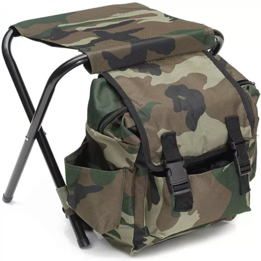 Portable Folding Camping Fishing Chair with Backpack - Image 4