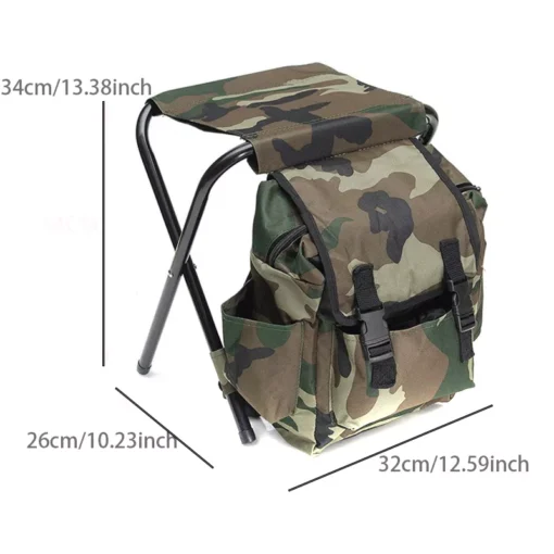 Portable Folding Camping Fishing Chair with Backpack - Image 6