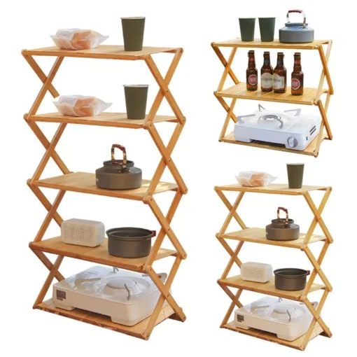Outdoor Camping Shelf Rack - Image 6
