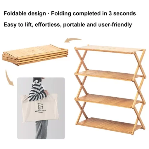 Outdoor Camping Shelf Rack - Image 5