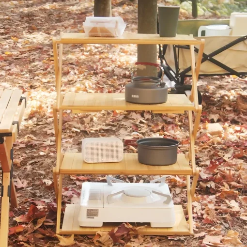 Outdoor Camping Shelf Rack - Image 3