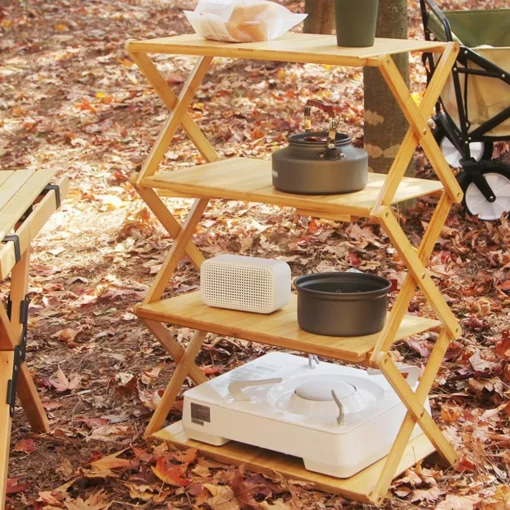 Outdoor Camping Shelf Rack - Image 2