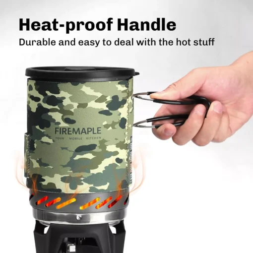 Camouflage Camping Gas Stove Cooking System - Image 4