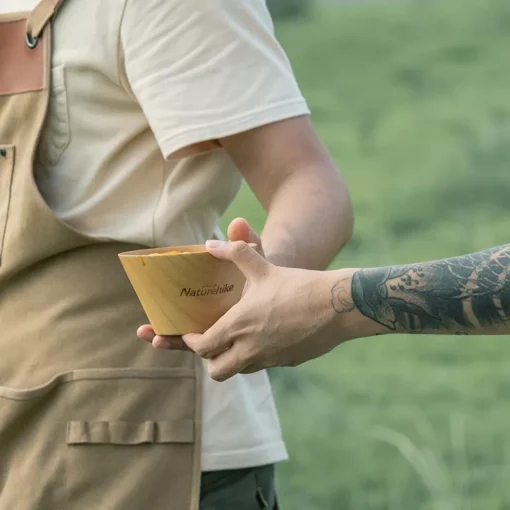 Solid Wood Camping Bowl - Image 3
