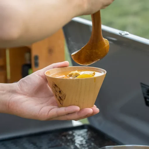 Solid Wood Camping Bowl - Image 2