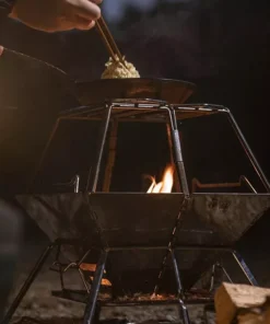 Portable Collapsible Stainless Steel BBQ Grill Set