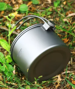 1.1L Titanium Camping Pot with Storage Sack