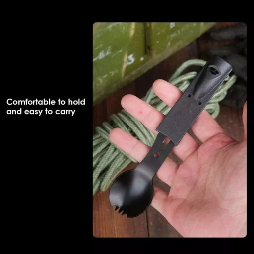 Multifunctional Camping Spoon Fork Cutter - Image 5