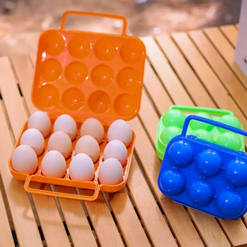Portable Egg Storage Box – 6/12 Grid Options for Camping, Picnic, and BBQ