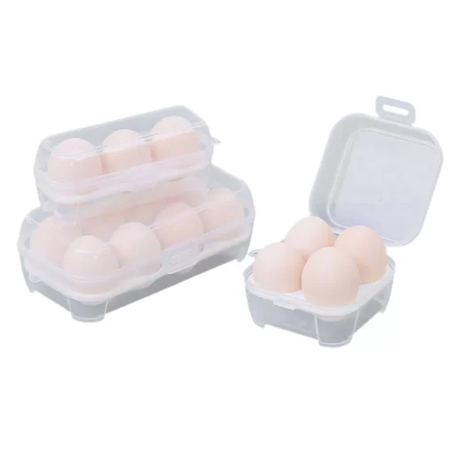 Shockproof Portable Egg Holder – 3/4/8 Grids Transparent Kitchen Container - Image 7