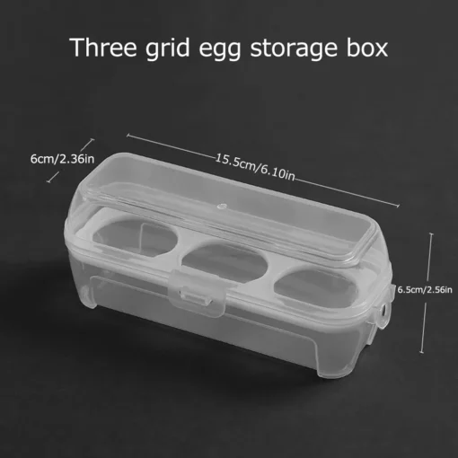 Shockproof Portable Egg Holder – 3/4/8 Grids Transparent Kitchen Container - Image 9