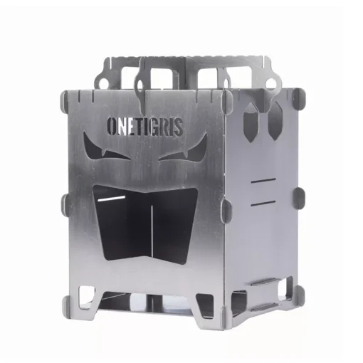 Portable Titanium Splicing Wood Stove for Outdoor Cooking and Camping - Image 3
