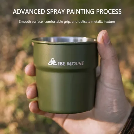 Portable 300ml Stainless Steel Camping Cup - Image 4