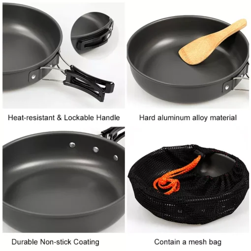 Ultralight Foldable Handle Camping Skillet - Image 4
