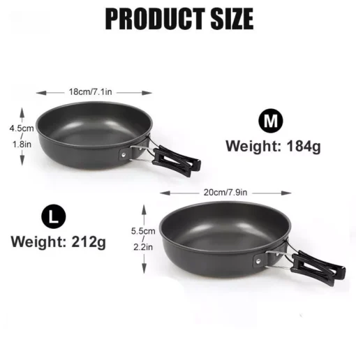 Ultralight Foldable Handle Camping Skillet - Image 6