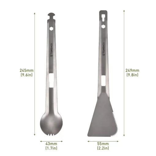 Titanium Multi-Use Camping Utensil Set - Image 7