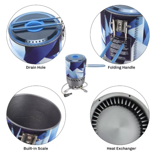 Compact Windproof Heat Exchanger Camping Stove System - Image 4