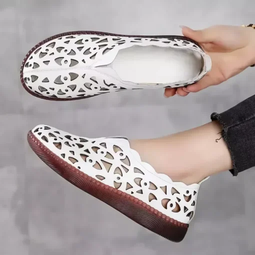 Summer Floral Women’s Sandals – Comfortable Slip-On Flats - Image 6
