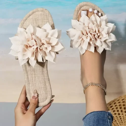 Stylish Women’s Floral Flip Flops – Casual Summer Beach Sandals - Image 5