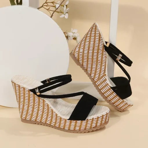 Elegant Summer Platform Wedge Sandals - Image 5