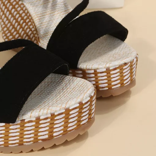 Elegant Summer Platform Wedge Sandals - Image 7