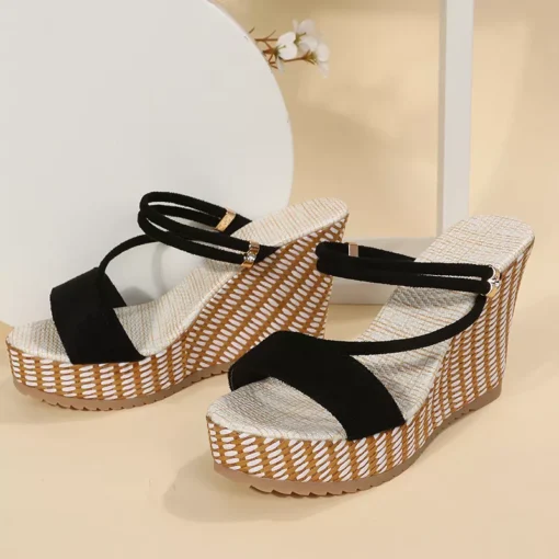 Elegant Summer Platform Wedge Sandals - Image 6