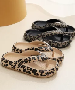 Summer Women Comfort Leopard Print Flip-Flop Sandals